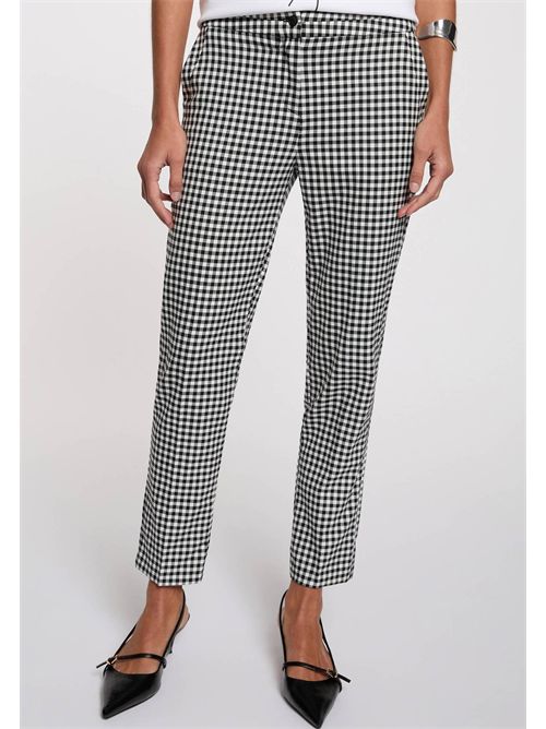 pantalone fantasia PICH.F ( TAGLIE FRANCESI ) MORGAN DE TOI | PICH.FNOIR-BLANC