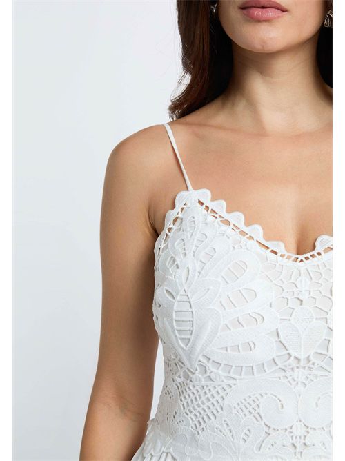 Long dress with pleated skirt RBELLE (FRENCH SIZES) MORGAN DE TOI | RBELLEBLANC