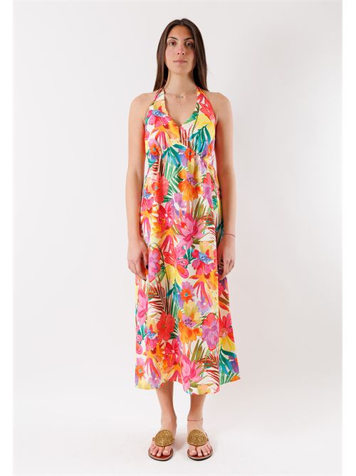 Long dress with floral print RBRESIL (FRENCH SIZES) MORGAN DE TOI | RBRESILMULTICOLORE