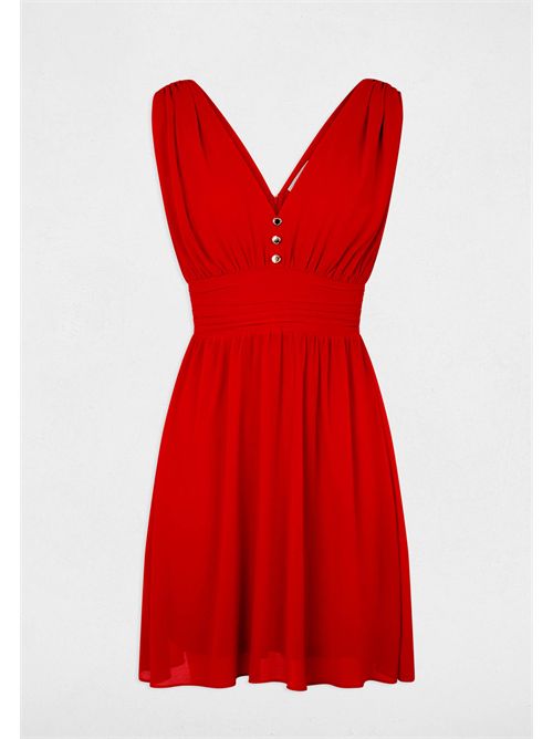 Short dress with V-neck RIA (FRENCH SIZES) MORGAN DE TOI | RIAROUGE