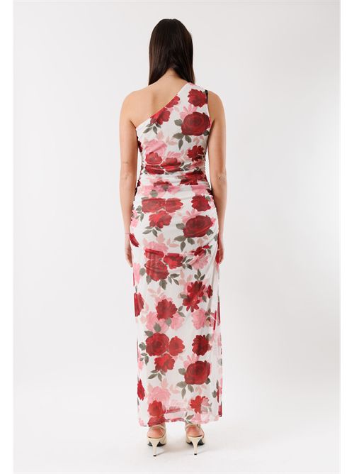 Abito lungo monospalla fantasia rose RILBO ( TAGLIE FRANCESI ) MORGAN DE TOI | RILBOMULTICOLORE