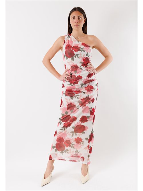 Abito lungo monospalla fantasia rose RILBO ( TAGLIE FRANCESI ) MORGAN DE TOI | RILBOMULTICOLORE