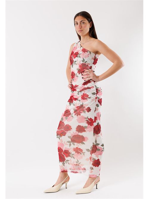Abito lungo monospalla fantasia rose RILBO ( TAGLIE FRANCESI ) MORGAN DE TOI | RILBOMULTICOLORE