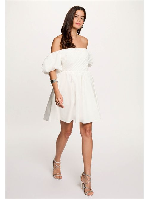 Short dress with bare shoulders RILOU (FRENCH SIZES) MORGAN DE TOI | RILOUBLANC