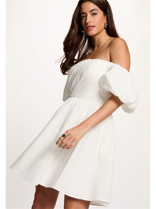 Short dress with bare shoulders RILOU (FRENCH SIZES) MORGAN DE TOI | RILOUBLANC