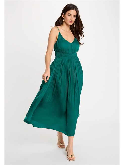 Long dress with thin straps ROIYA (FRENCH SIZES) MORGAN DE TOI | ROIYAVERT