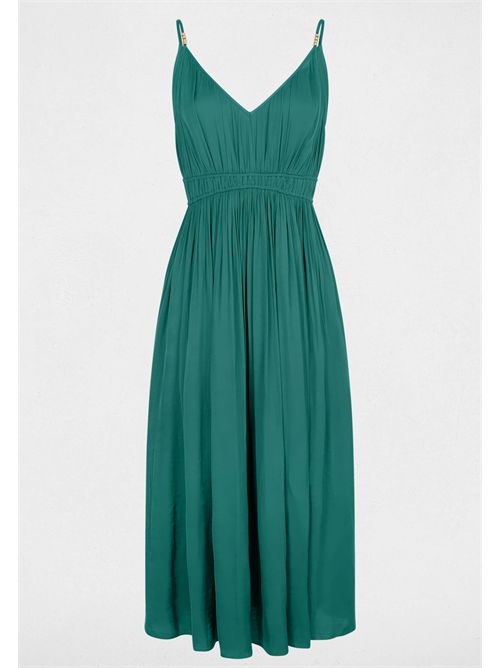 Long dress with thin straps ROIYA (FRENCH SIZES) MORGAN DE TOI | ROIYAVERT