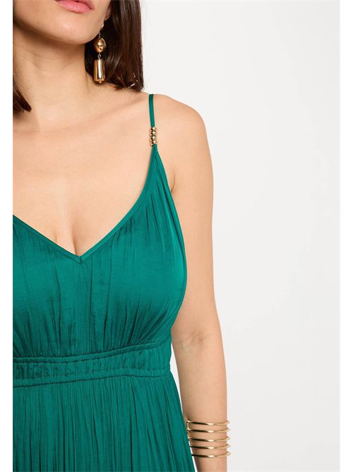 Long dress with thin straps ROIYA (FRENCH SIZES) MORGAN DE TOI | ROIYAVERT