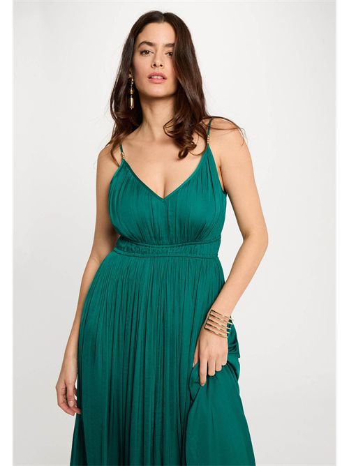 Long dress with thin straps ROIYA (FRENCH SIZES) MORGAN DE TOI | ROIYAVERT