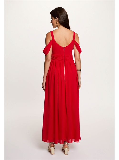 Long dress with bare shoulders RVENICE (FRENCH SIZES) MORGAN DE TOI | RVENICEROUGE