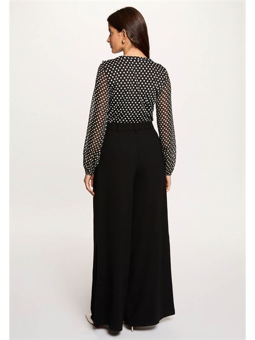 Heart print blouse TCORAZ MORGAN DE TOI | TCORAZNOIR-OFFWHITE