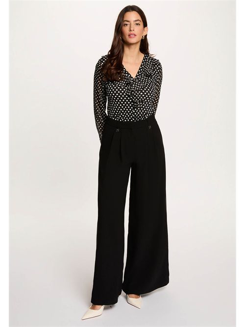 Heart print blouse TCORAZ MORGAN DE TOI | TCORAZNOIR-OFFWHITE