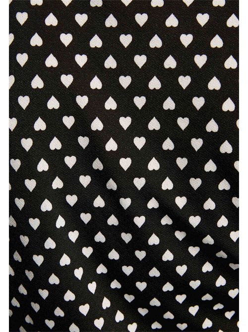 Heart print blouse TCORAZ MORGAN DE TOI | TCORAZNOIR-OFFWHITE