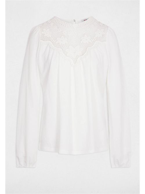 Maglia con scollo ricamato TJOUR MORGAN DE TOI | TJOUROFF-WHITE