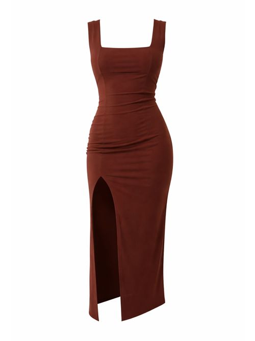 Abito midi aderente con spacco 2A3010 PATRIZIA PEPE | 2A3010JZ26B887