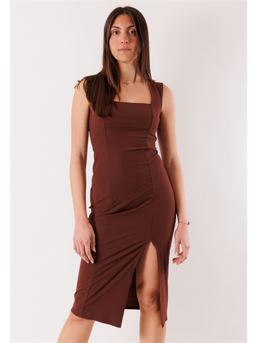 Abito midi aderente con spacco 2A3010 PATRIZIA PEPE | 2A3010JZ26B887