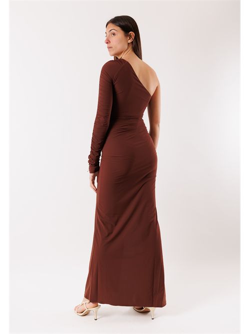Abito lungo monospalla con spacco 2A3012 PATRIZIA PEPE | 2A3012JZ26B887