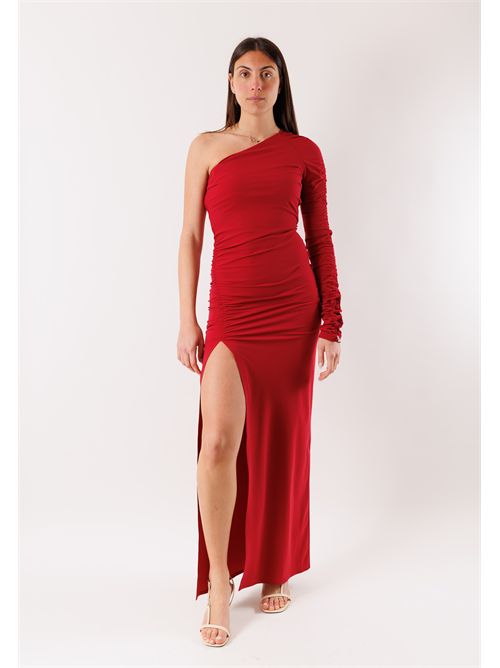 Abito lungo monospalla con spacco 2A3012 PATRIZIA PEPE | 2A3012JZ26R894