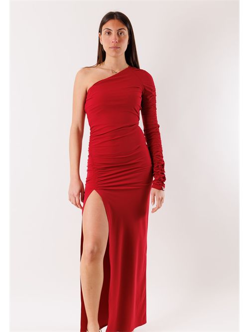 Abito lungo monospalla con spacco 2A3012 PATRIZIA PEPE | 2A3012JZ26R894