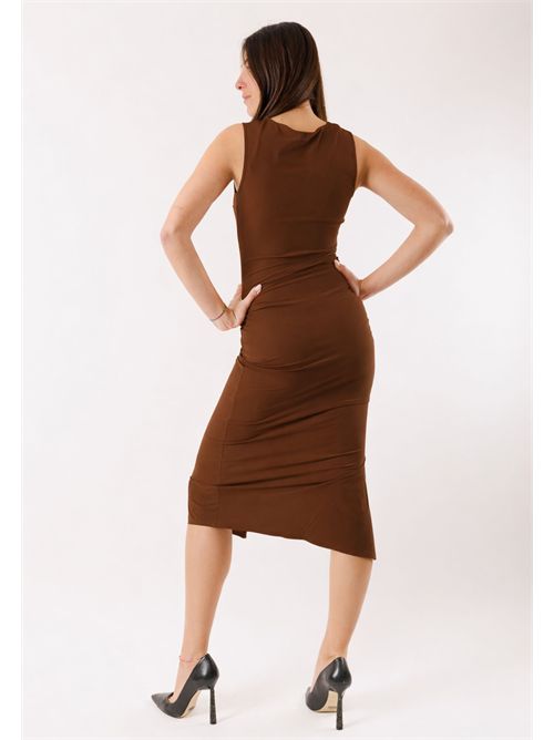 Abito midi aderente con spacco 2A3081 PATRIZIA PEPE | 2A3081JZ26B887