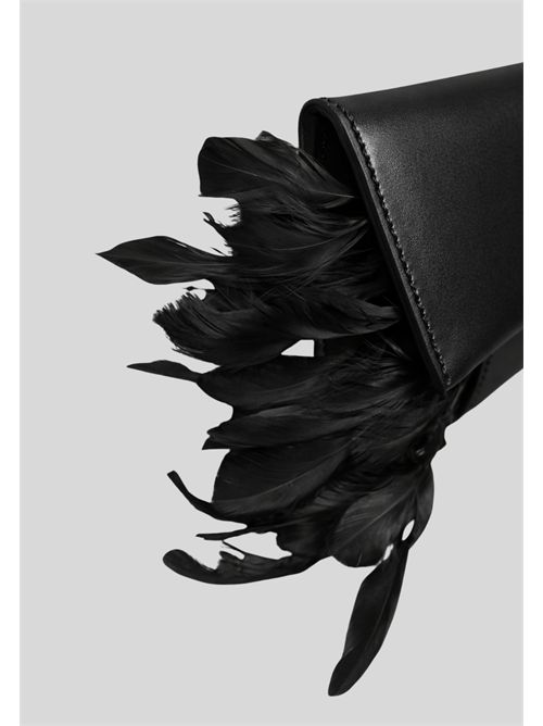 Clutch pelle con piume 2B0173 PATRIZIA PEPE | 2B0173V055K103