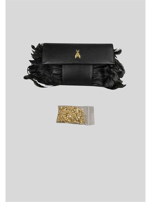 Clutch pelle con piume 2B0173 PATRIZIA PEPE | 2B0173V055K103