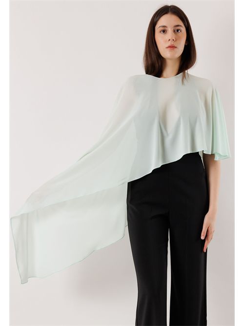 Poncho elegante asimmetrico fluido 2f0148 PATRIZIA PEPE | 2F0148AD08G632
