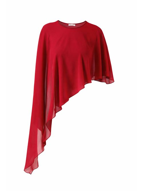 Poncho elegante asimmetrico fluido 2f0148 PATRIZIA PEPE | 2F0148AD08R894