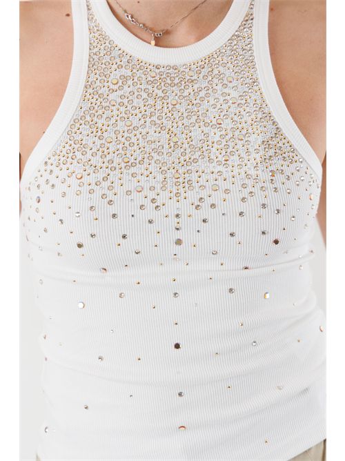 Top halter con strass 2M4534 PATRIZIA PEPE | 2M4534J412W146