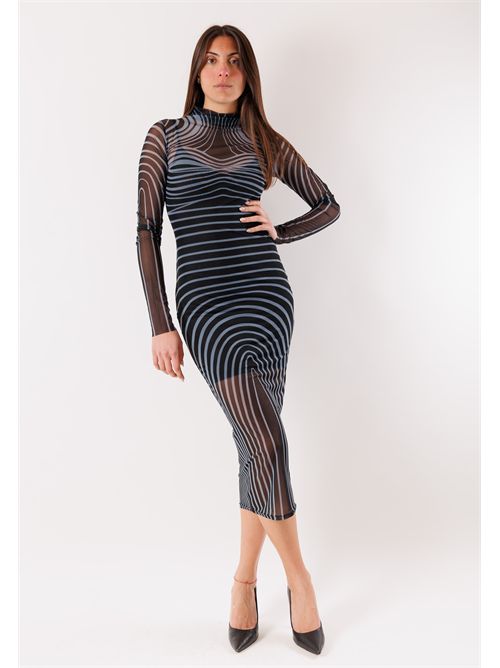 Abito midi aderente in mesh 8A1603 PATRIZIA PEPE | 8A1603J377J4U4