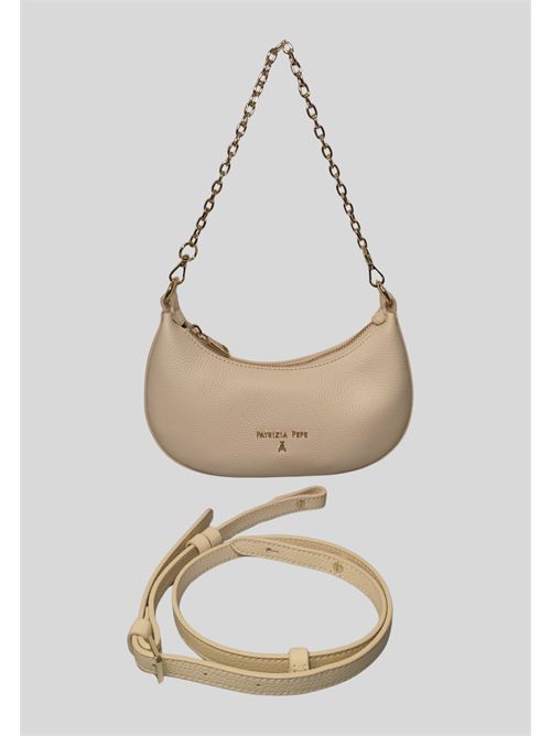 Borsa a mezza luna in pelle 8B0309L001 PATRIZIA PEPE | 8B0309L001W405