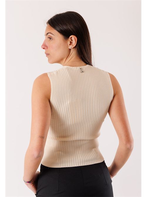 Top a costine scollo V 8K0365 PATRIZIA PEPE | 8K0365K300W409