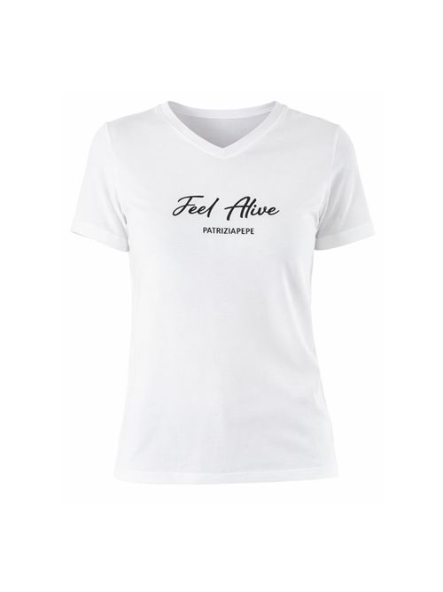 Feel Alive T-shirt with 8M1807J051 logo PATRIZIA PEPE | 8M1807J051W146