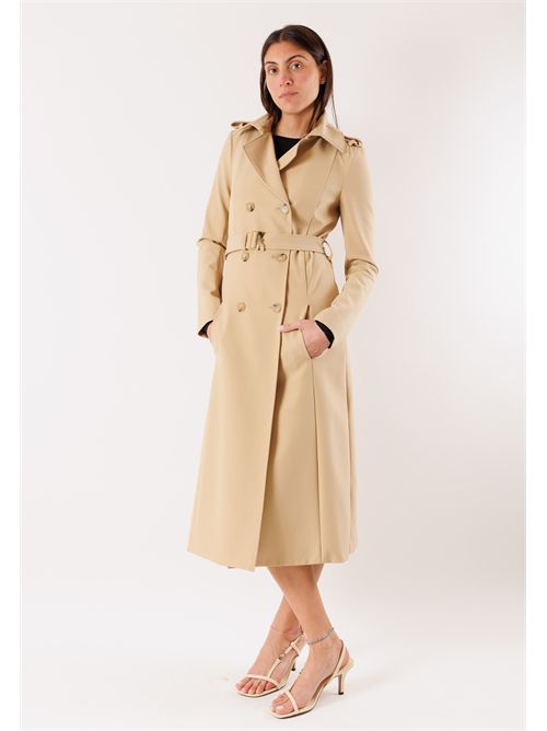 Trench elegante con cintura 8O0137A2AW PATRIZIA PEPE | 8O0137A2AWB663