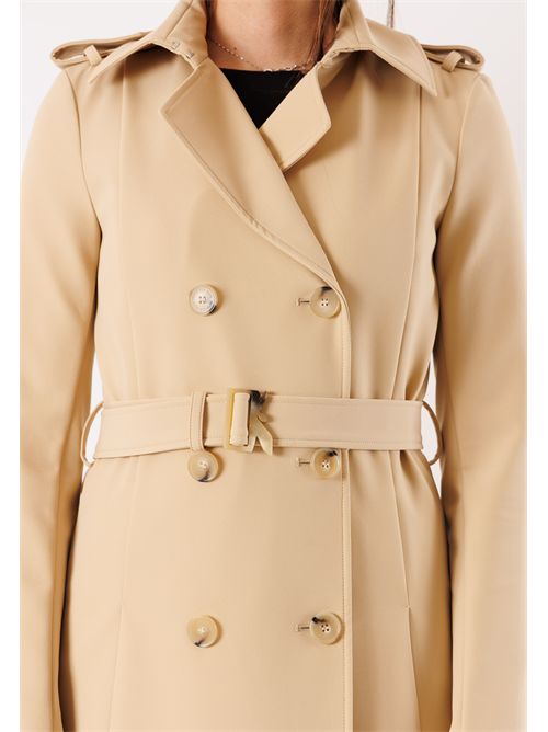 Trench elegante con cintura 8O0137A2AW PATRIZIA PEPE | 8O0137A2AWB663