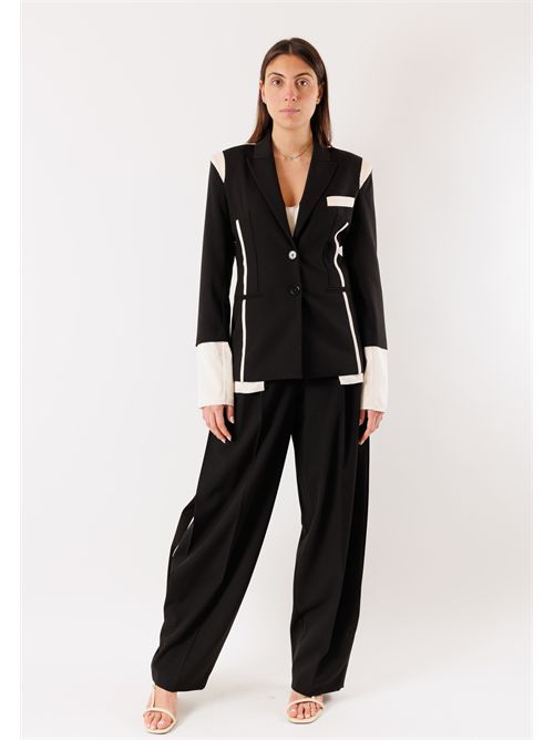 Giacca stretch bicolore 8S0571A498 PATRIZIA PEPE | 8S0571A498FG53