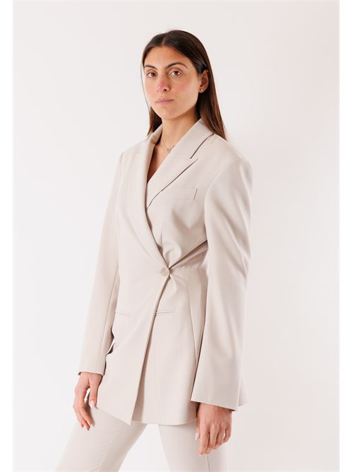 Giacca blazer con chiusura incrociata 8S0577A498 PATRIZIA PEPE | 8S0577A498S748