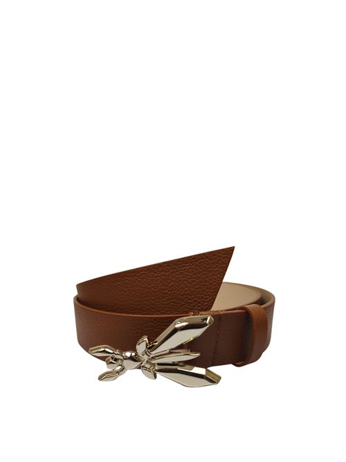 Cintura in pelle martellata con fibbia fly CW0471L001 PATRIZIA PEPE | CW0471L001B111