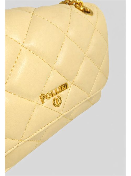 Borsa effetto pelle trapuntata SC4544PP1OSM0 POLLINI | SC4544PP1OSM040APU GIALLO