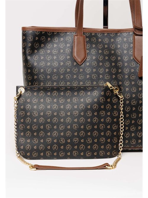  POLLINI | TE8427PP06Q1100DNERO- VIT MARRON