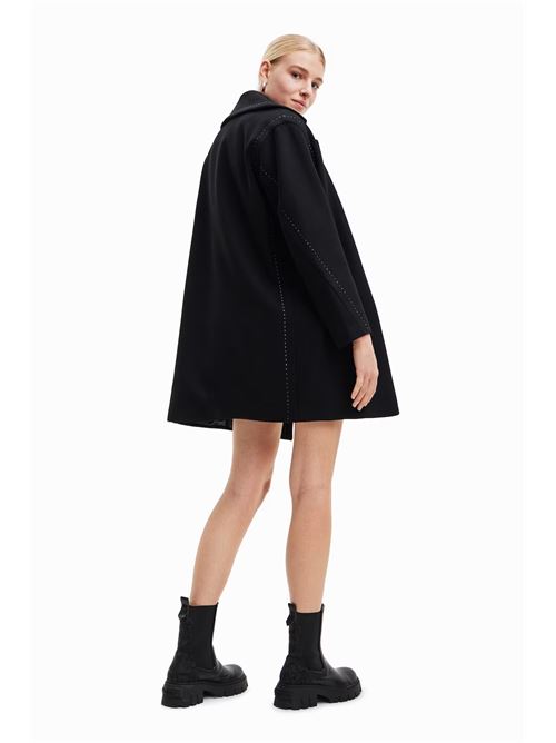 Cappotto doppiopetto corto in panno 23WWEWAU DESIGUAL | 23WWEWAU2000