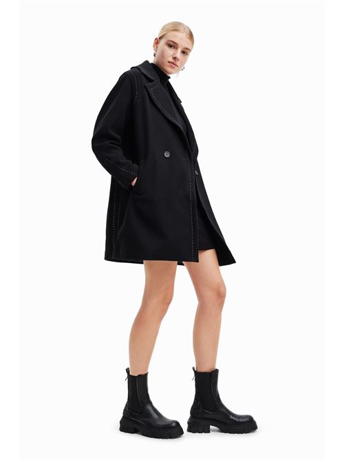 Cappotto doppiopetto corto in panno 23WWEWAU DESIGUAL | 23WWEWAU2000