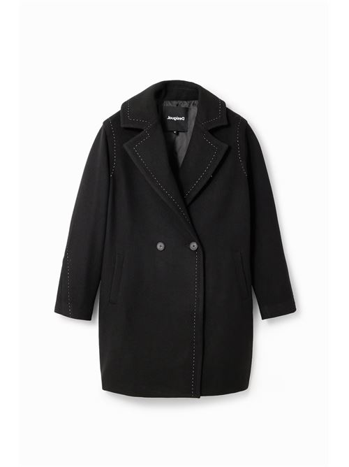 Cappotto doppiopetto corto in panno 23WWEWAU DESIGUAL | 23WWEWAU2000