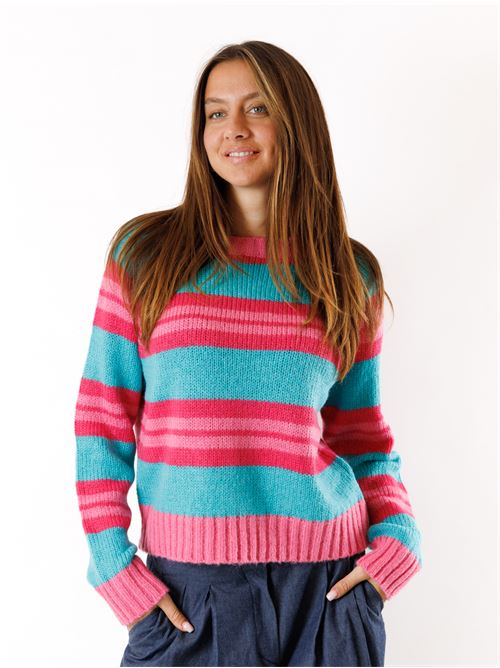 Maglia righe FP23WT7036K505F8 FRACOMINA | FP23WT7036K505F8-210MULTICOLOR