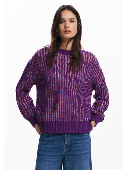 Maglione con scollo rotondo 24WWJF34 DESIGUAL | 24WWJF343006