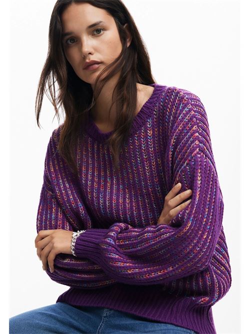 Maglione con scollo rotondo 24WWJF34 DESIGUAL | 24WWJF343006