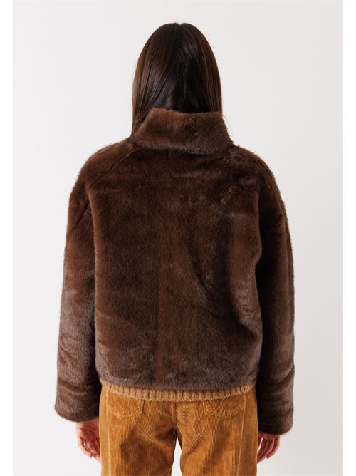 Ecopelliccia bomber SV201 KONTATTO | SV201MORO