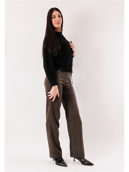 Wool/cashmere blend pullover with modern cut BY09015 B.YU | BY09015NERO