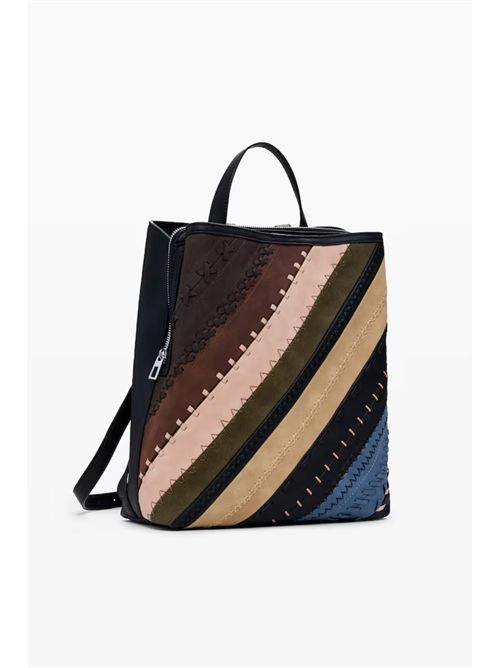 Multicolored patchwork effect women's backpack 25WAKP09 DESIGUAL | 25WAKP096000