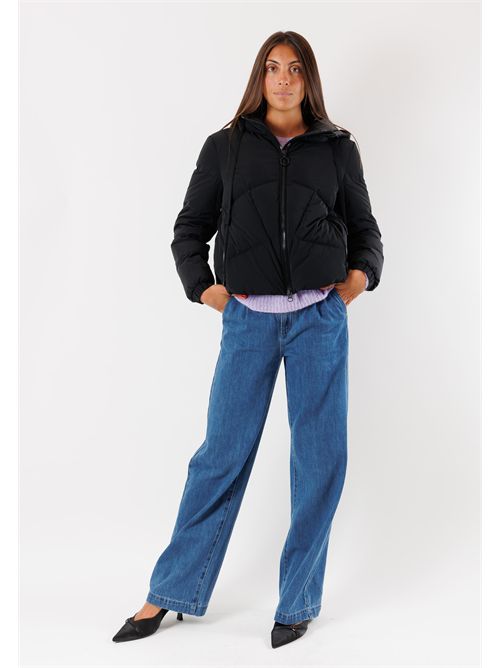 stretch down jacket HOX | XD6741DIAMANTE NERO